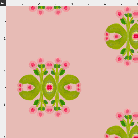 Lily Pad Light Pink Fabric