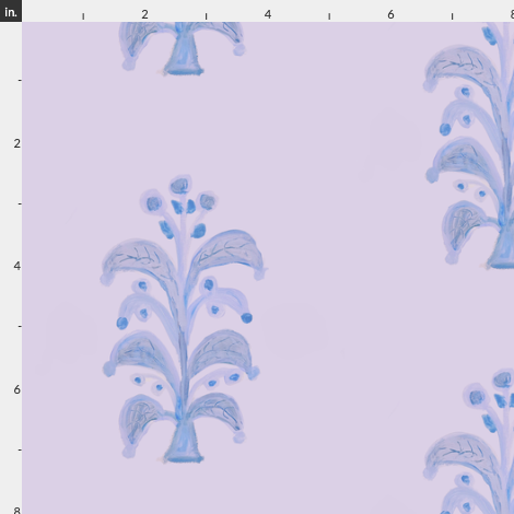 Fleur De Lily Small Lavender Fabric